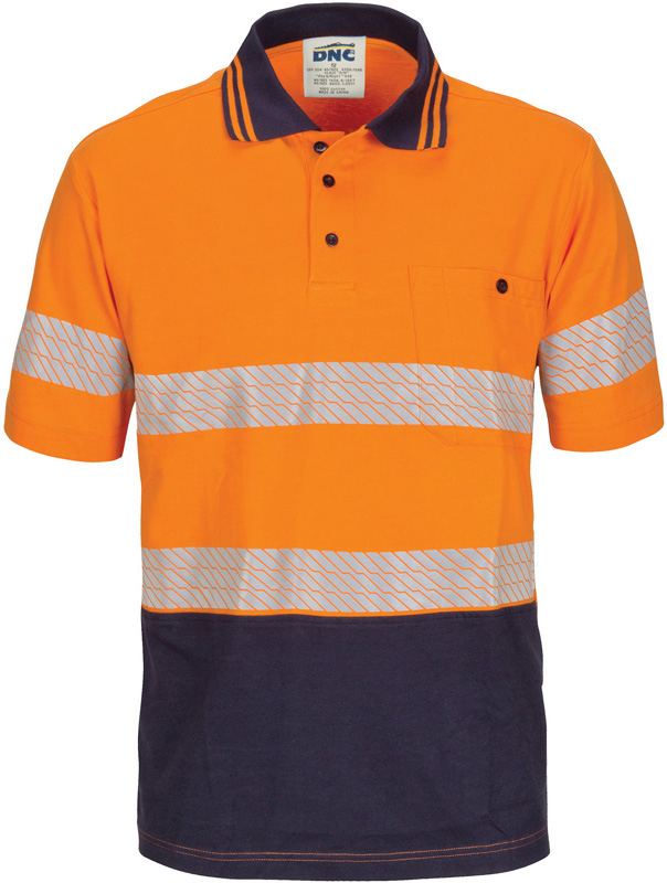 DNC Hi Vis Segment Taped Cotton Polo