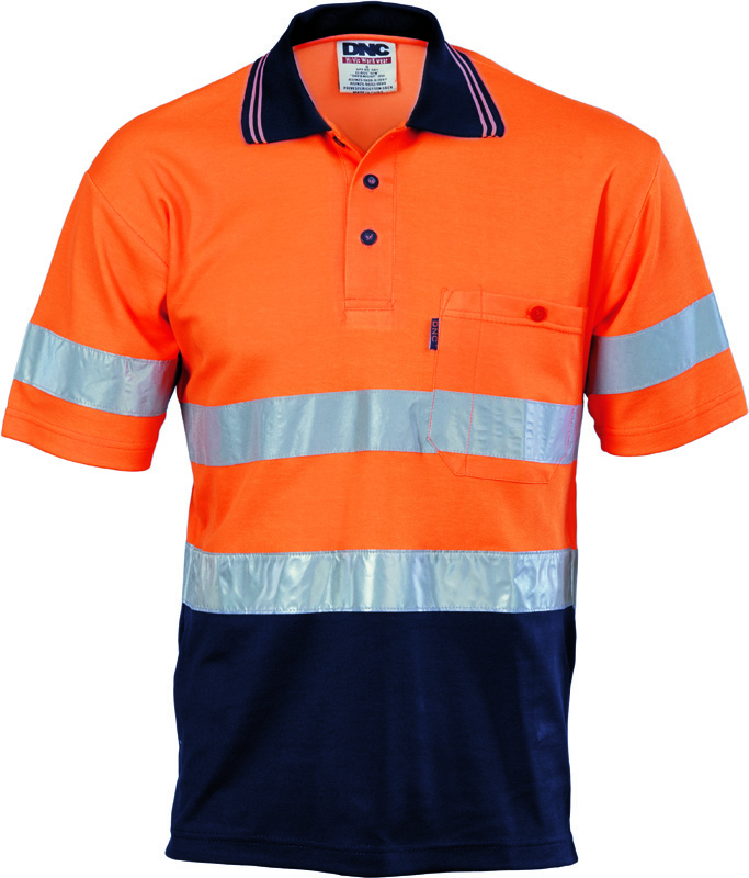 DNC Hi Vis Cotton Back Polo - Hi Vis Polo Shirts - Workwear - NovelTees