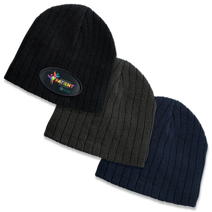 Cable Row Knit Beanie