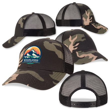 Black Camo Trucker
