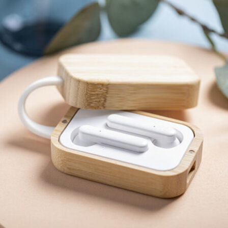 Rockside Bamboo Wireless Earbuds image5