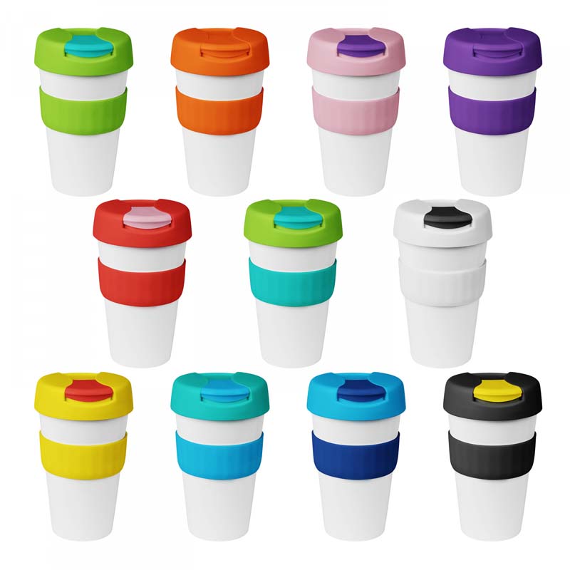 16oz/535ml Plastic Karma Kup Plastic Flip Lid