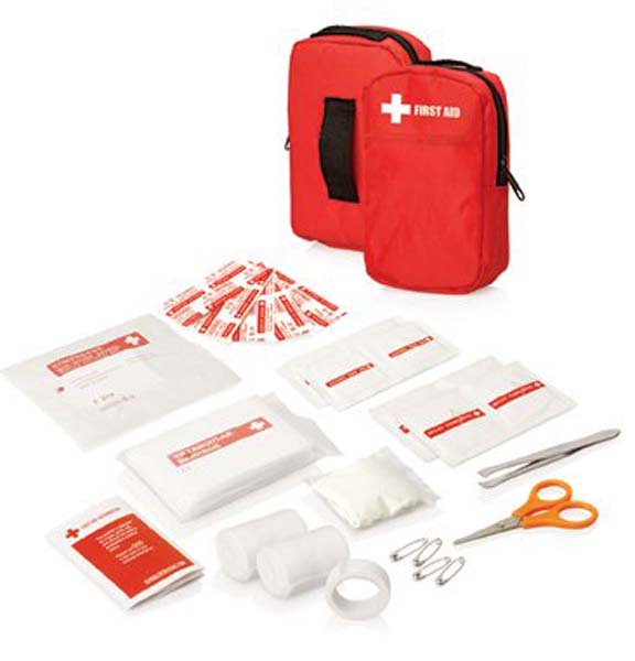 30pc First Aid Kit - Belt Pouch w/ Front Pocket