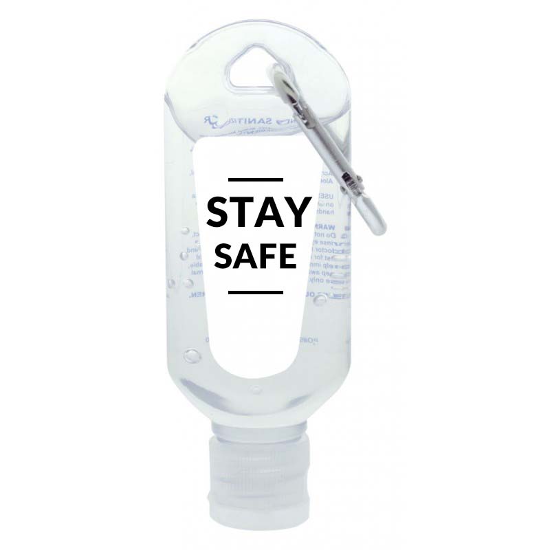 60mL Hand Sanitiser with Carabiner