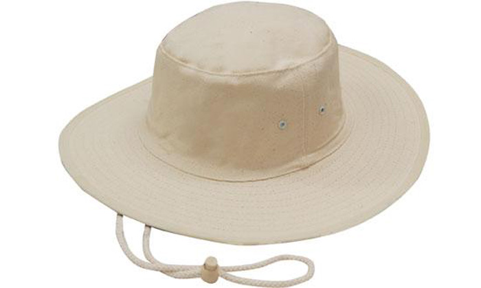 Canvas Hat with Chin Strap