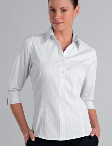 John Kevin Sleeve Self-Pattern Check Shirt