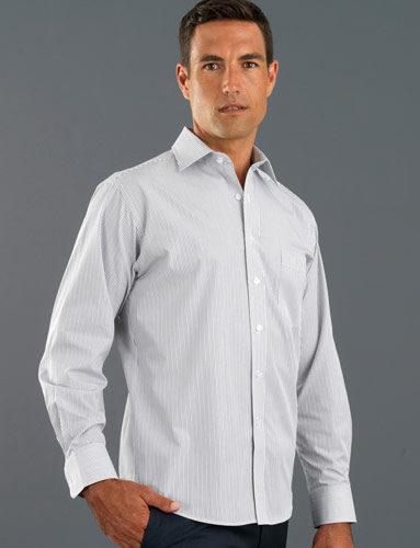 John Kevin Herringbone Stripe Shirt