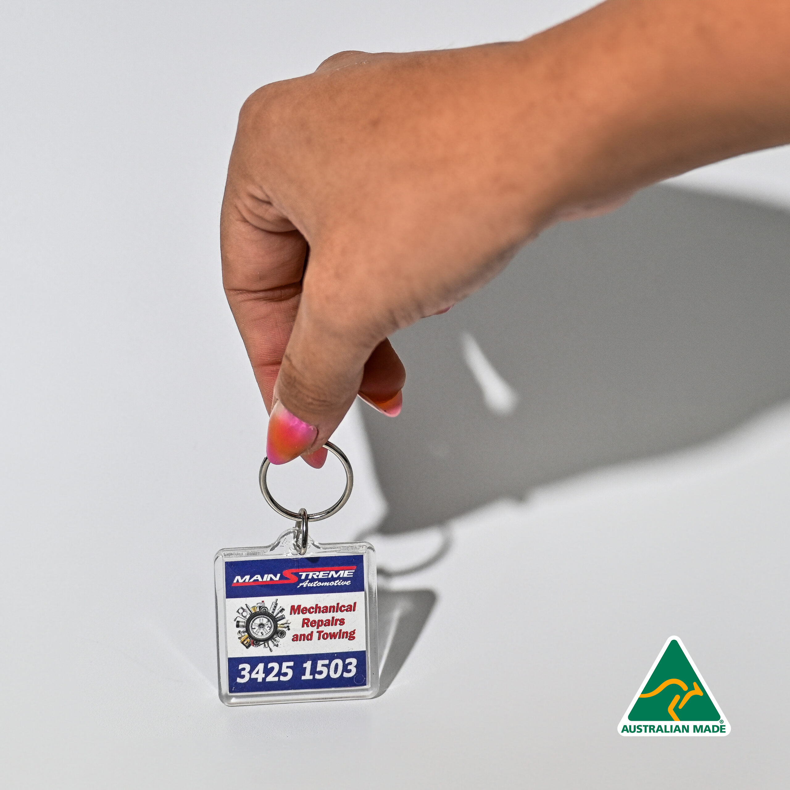 Square Acrylic Key Chain