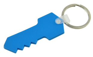 Key Shaped PVC Keyring