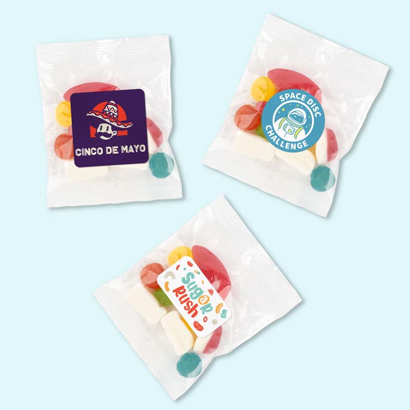 Assorted Jelly Party Mix in 50 Gram Cello Bag