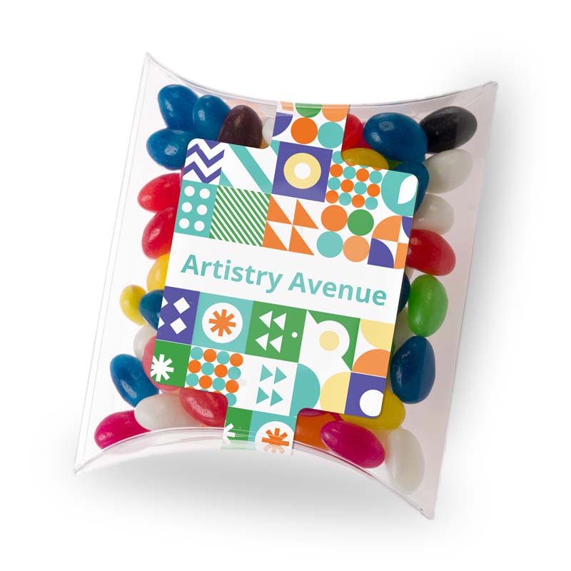 Assorted Colour Mini Jelly Beans in Pillow Pack