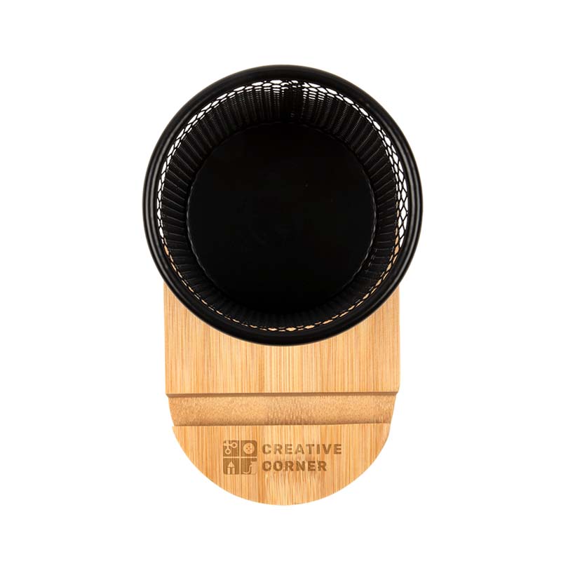 Bamboo Pen Tidy Phone Stand image4