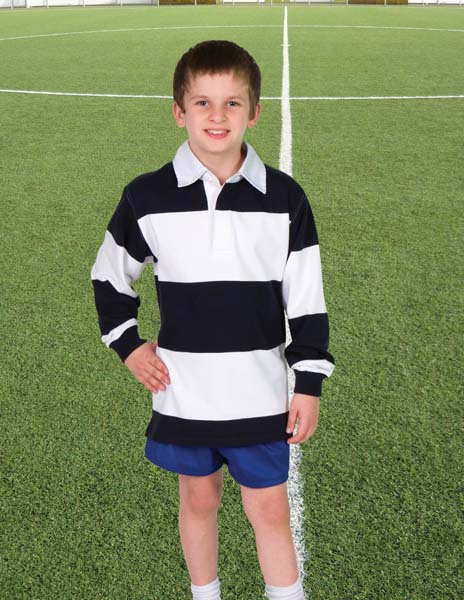 Adult and Kids Striped Rugby image7