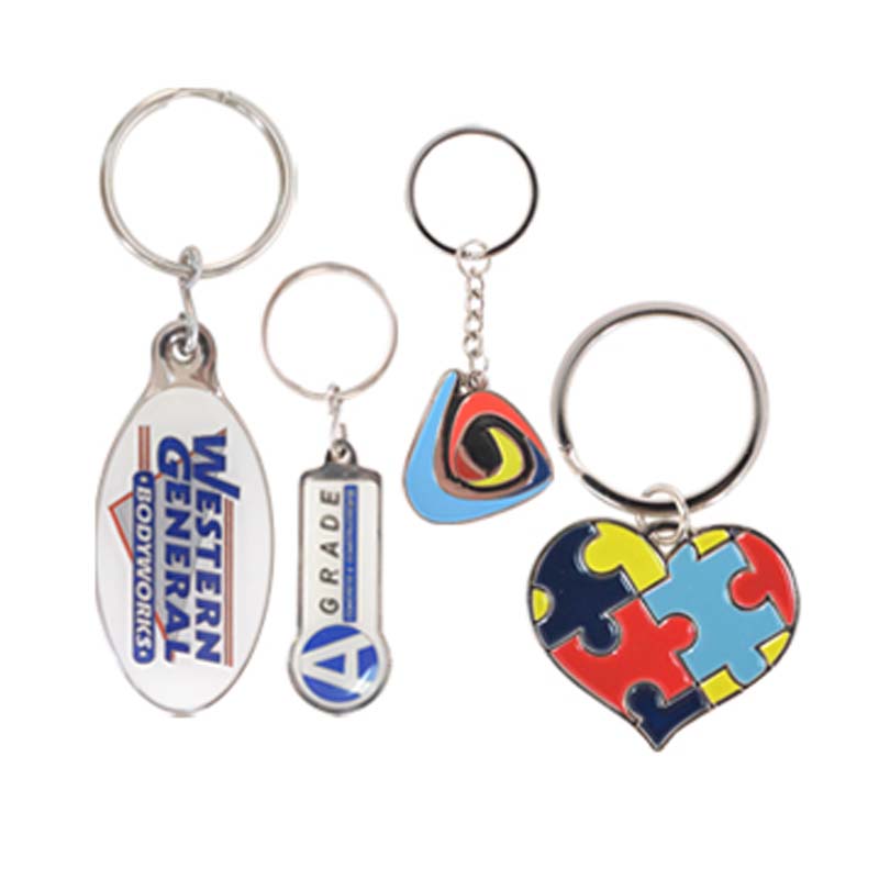 Custom Shaped Embossed Soft Enamel Keyring