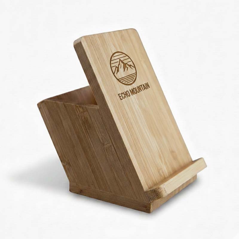 Bamboo Mobile Stand and Pen Holder