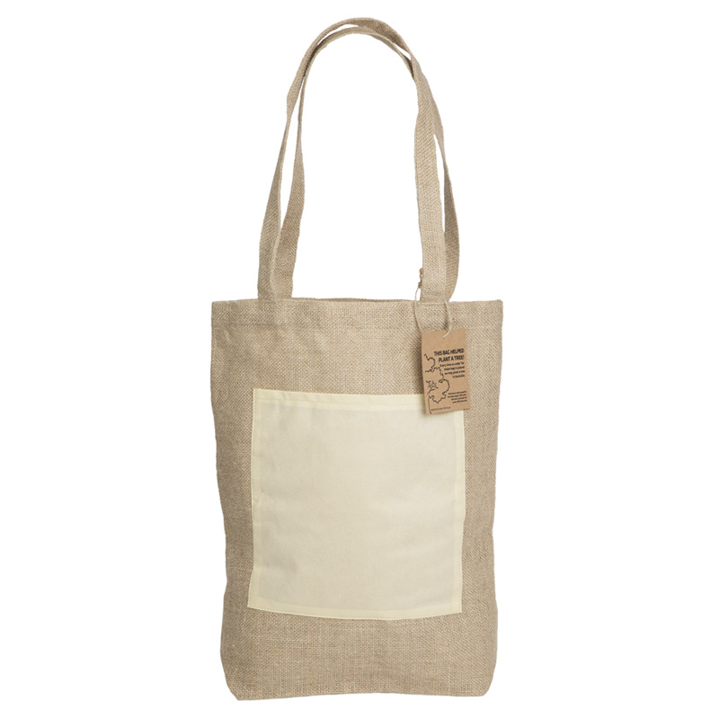 Reforest Jute Shopping Bag with Gusset