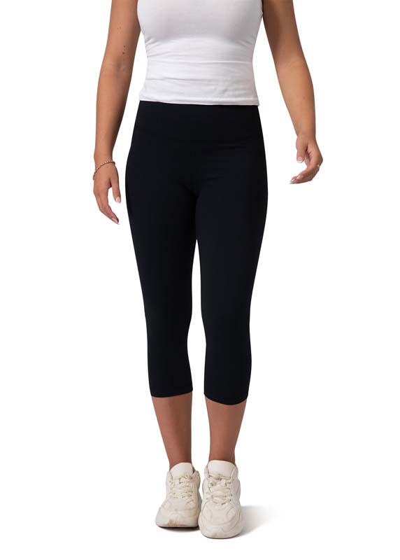 Ladies High-Rise 3/4 Leggings