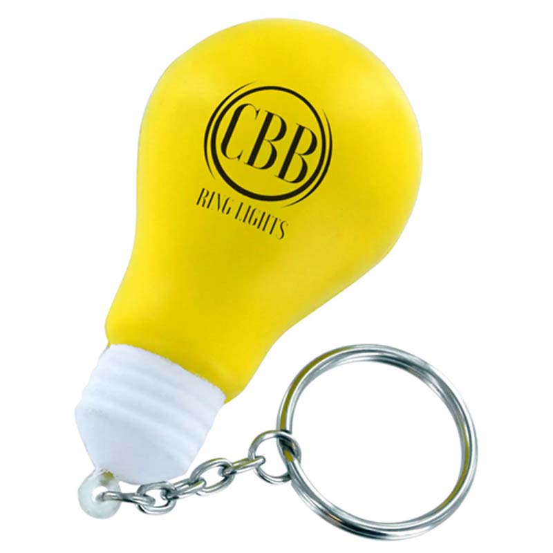 Stress Lighting Bulb Key Ring