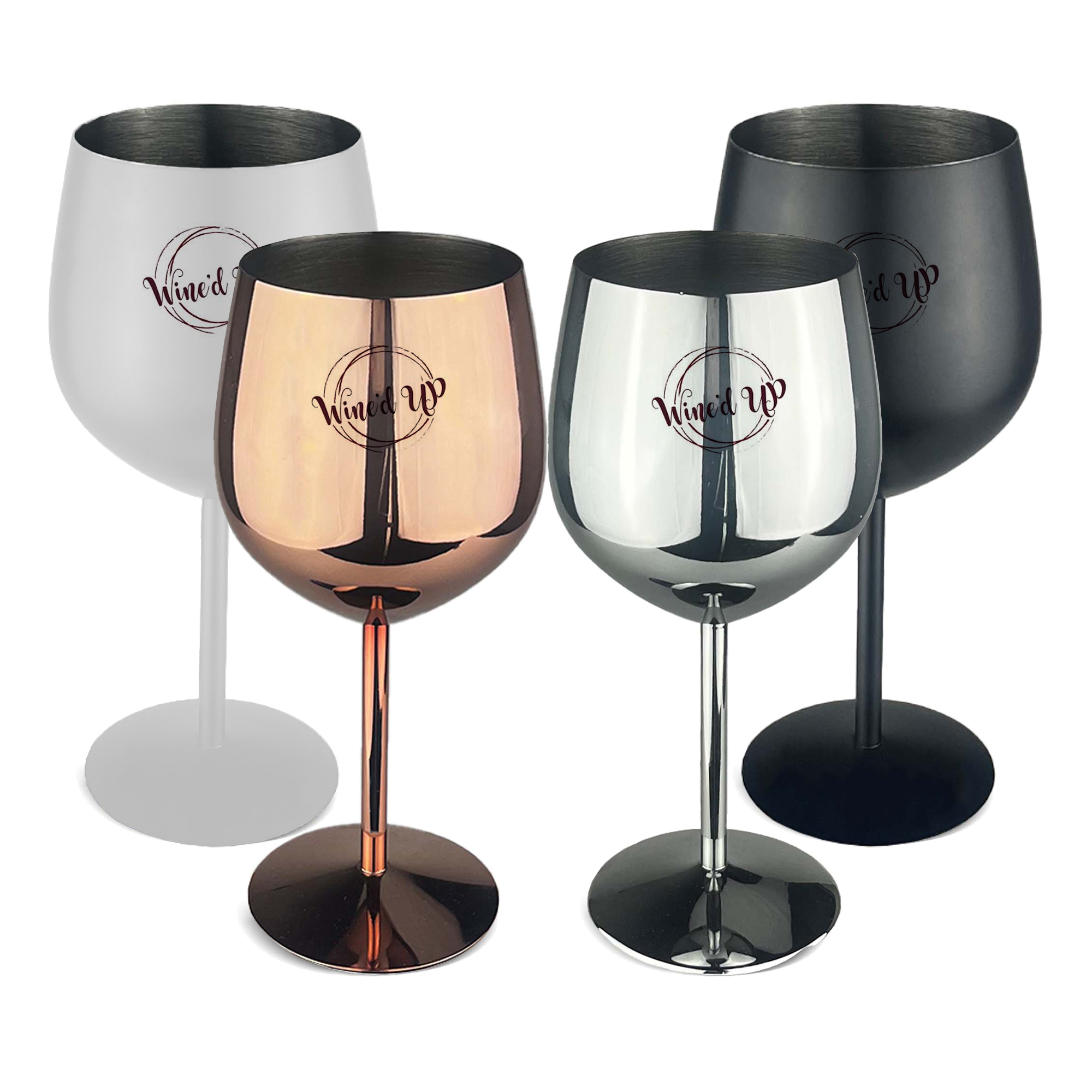 530ml Bella Stainless Steel Wine Glass