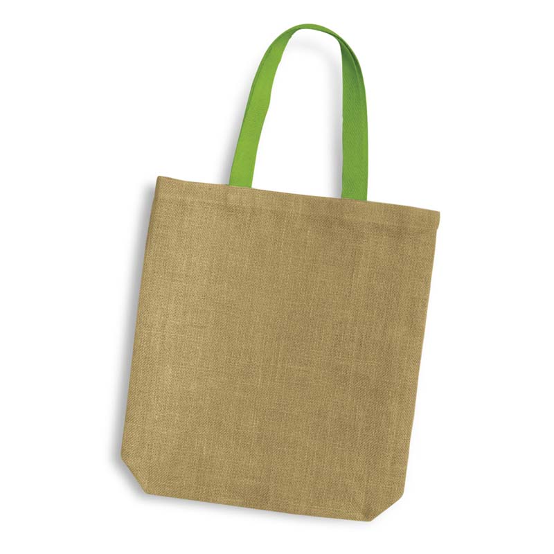 Thera Jute Tote Bag - Coloured Handles - Novel Tees