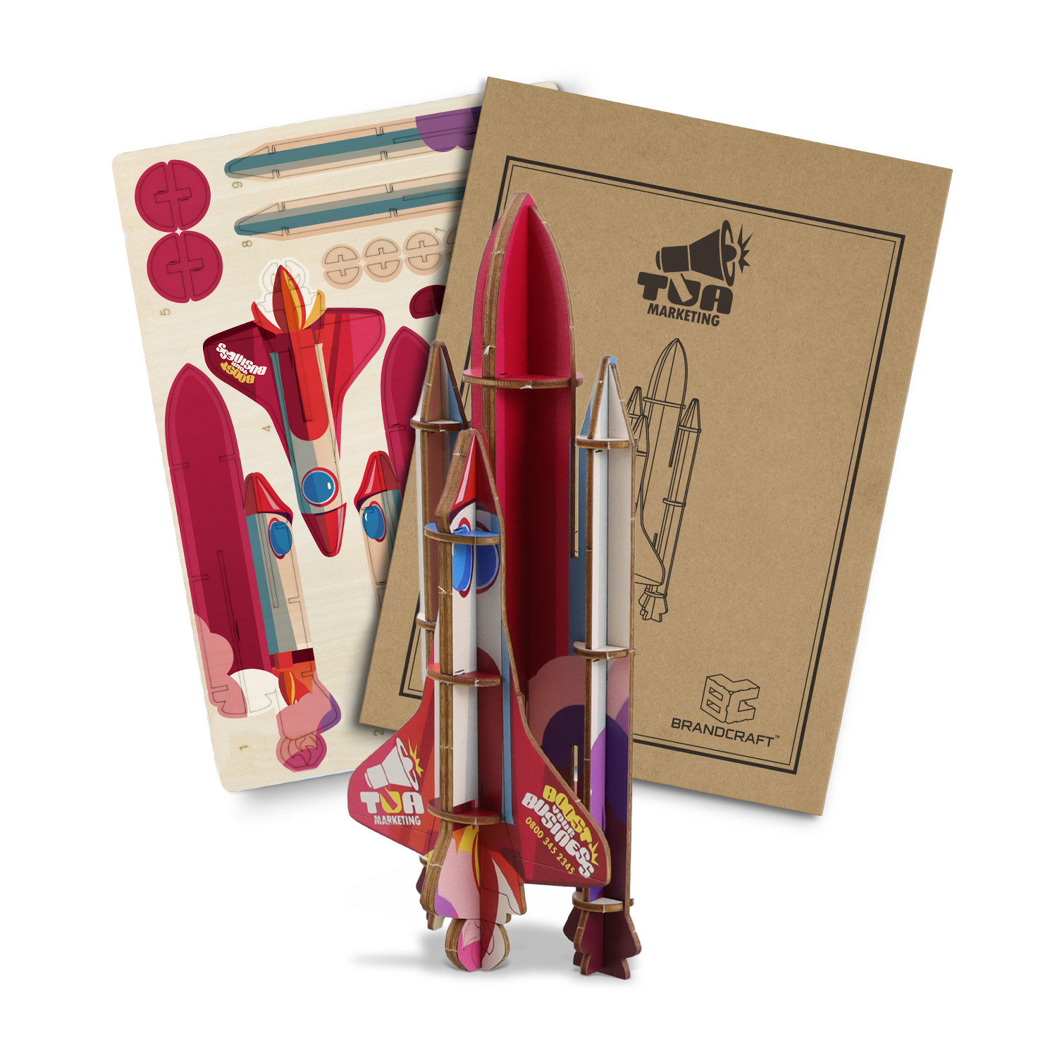 BRANDCRAFT Rocket Ship Wooden Mode