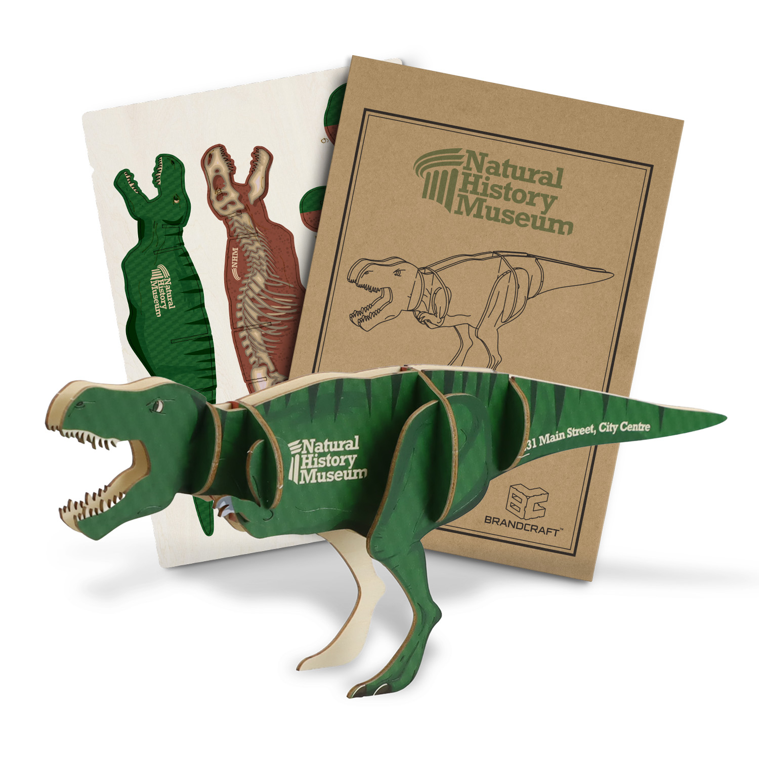 BRANDCRAFT Tyrannosaurus Rex Wooden Mode