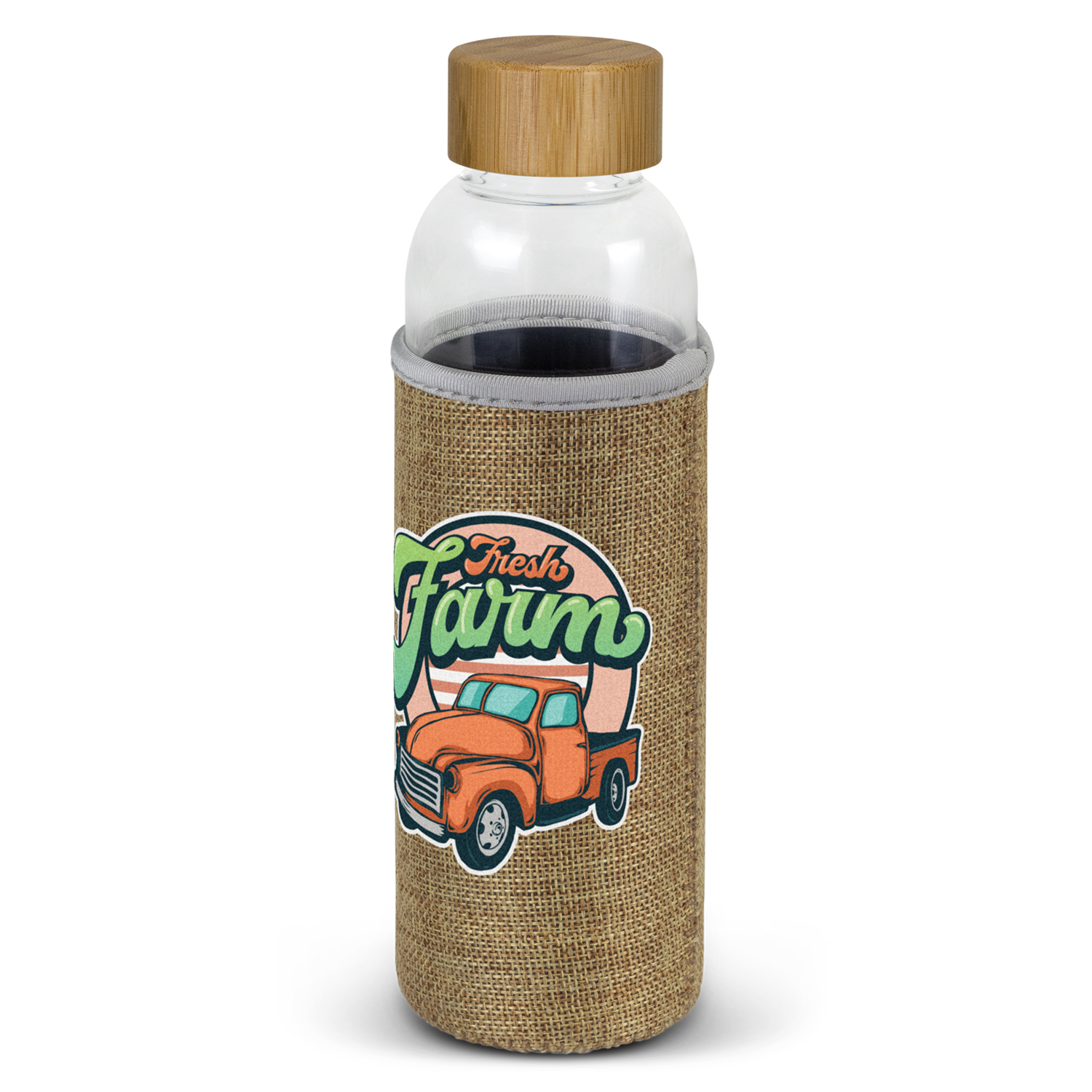 600ml Eden Glass Bottle - Natural Sleeve