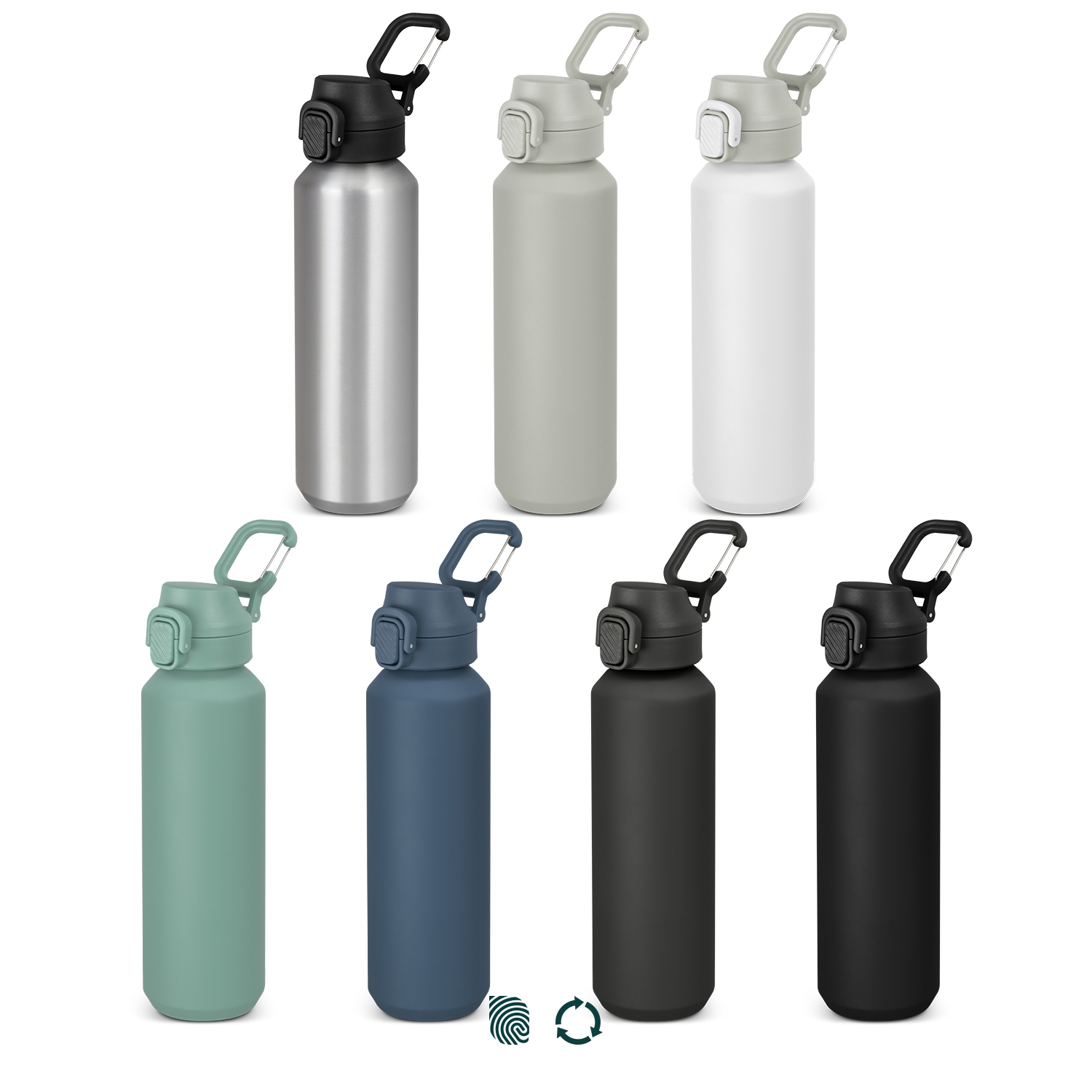 600ml Equinox Recycled Aluminium Bottle