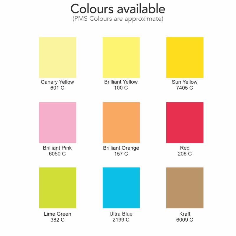Coloured Sticky Pad 100 x 75mm - 50 Sheets image5