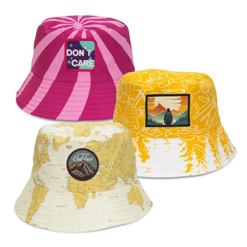Sonny Custom Bucket Hat with Embroidery Patch or Full Colour Patch