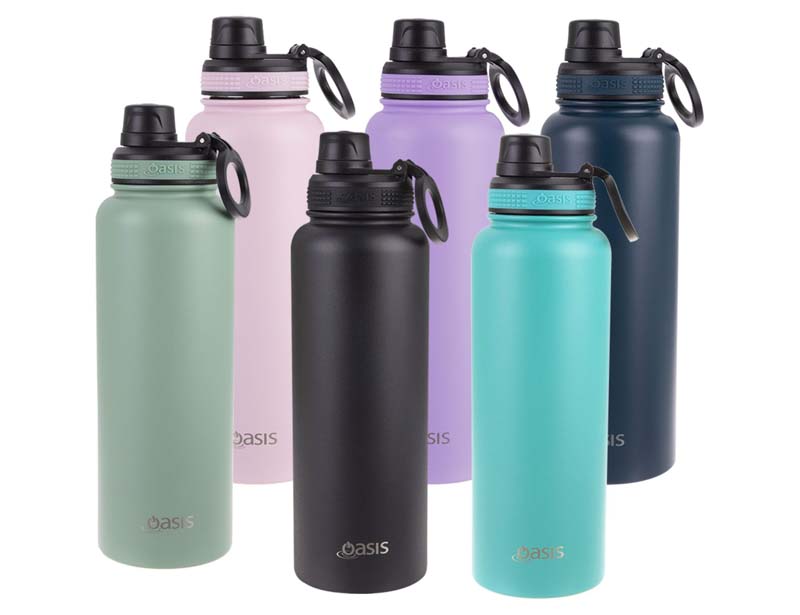 Oasis Challenger 1.1L Vacuum Sports Screw Cap Bottle