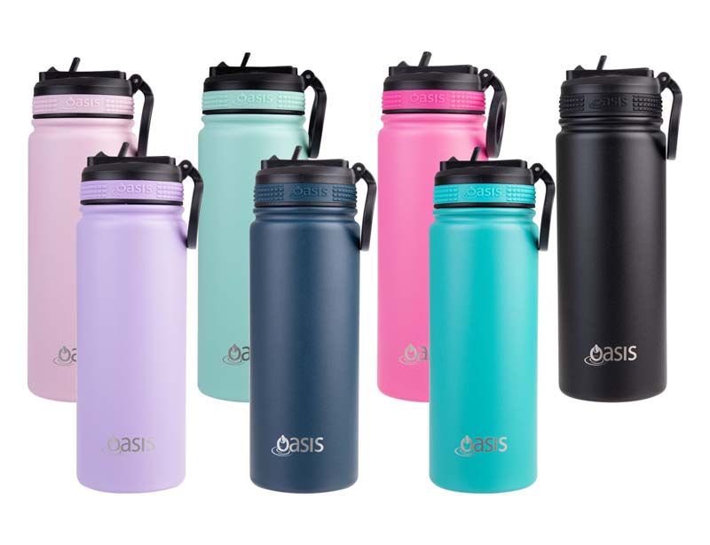 Oasis Challenger 550ml Vacuum Sports Sipper Spout Bottle