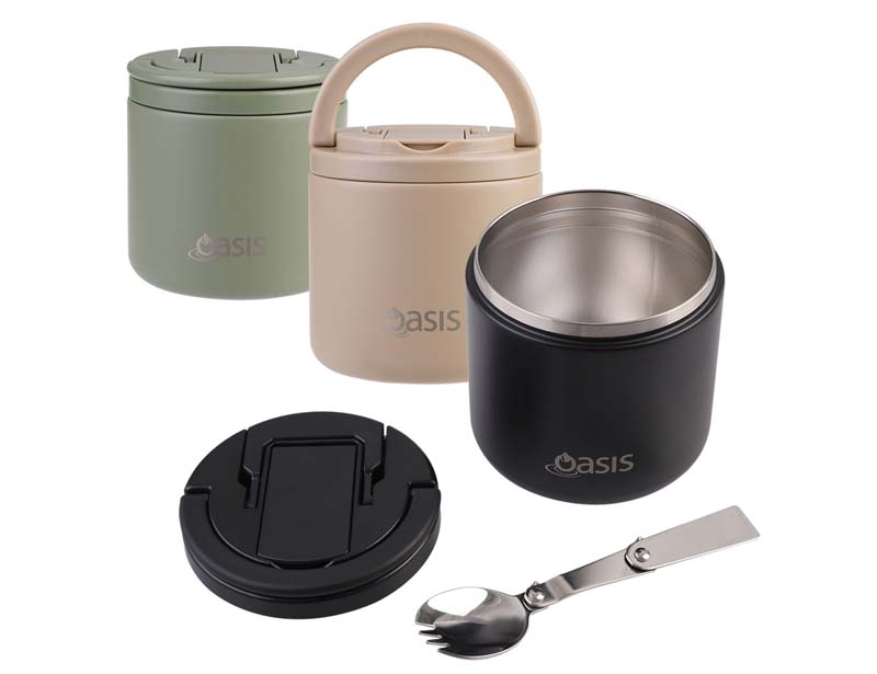 Oasis 550ml Vacuum Food Flask with Spork