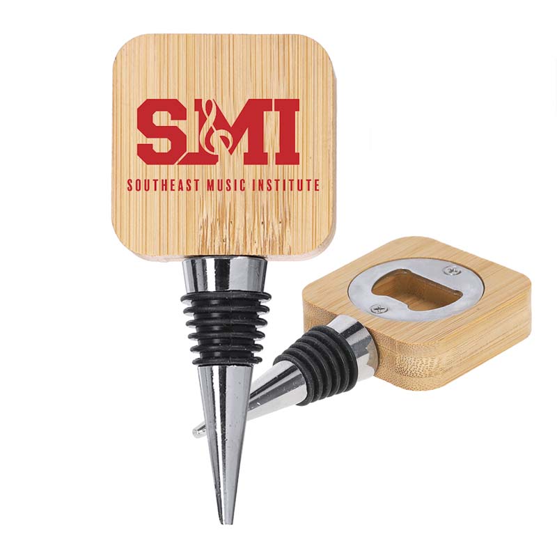 Bamboo Wine Stopper Opener
