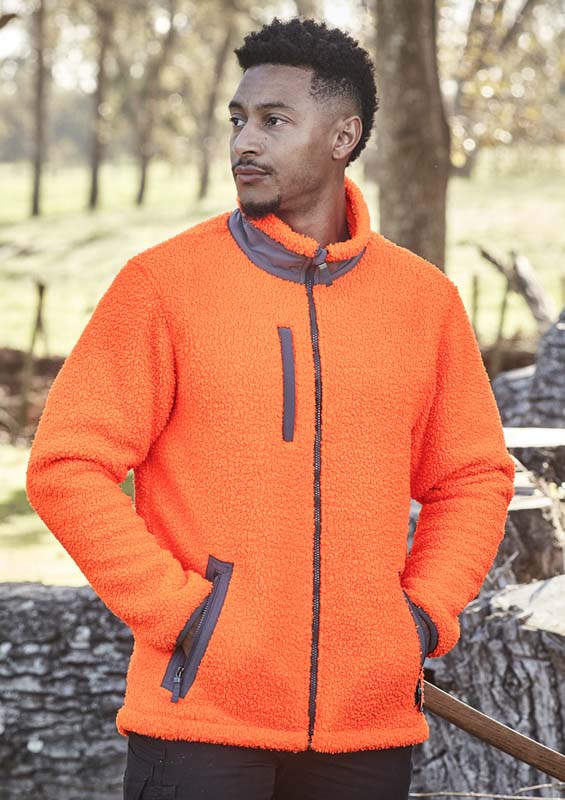 Syzmik Unisex Streetworx Full Zip Sherpa Fleece