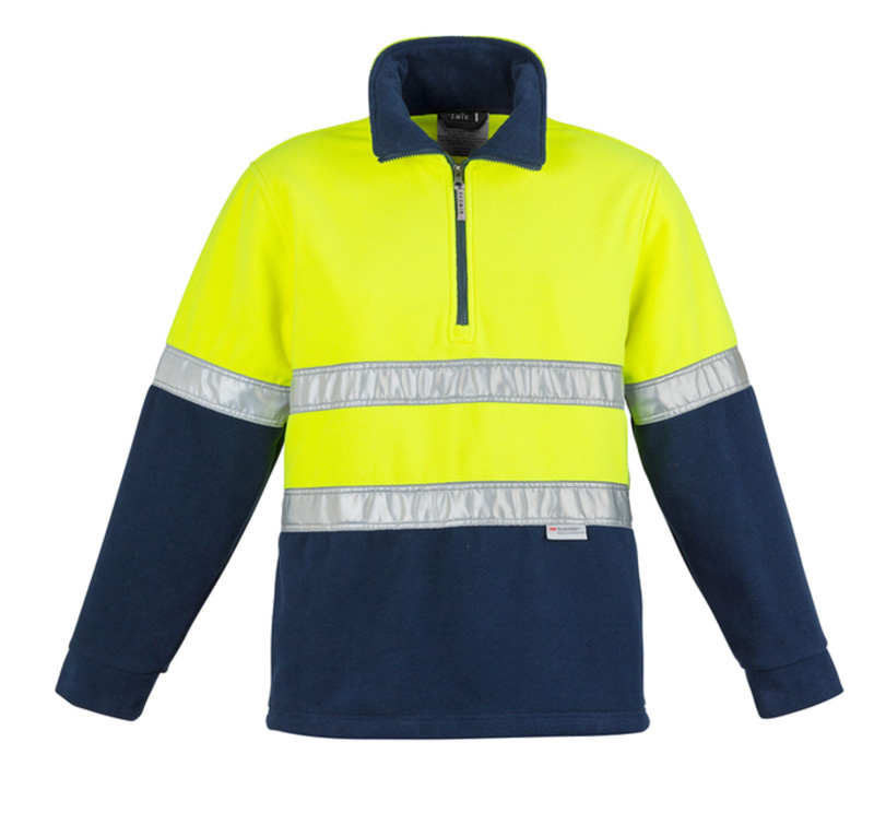 Syzmik Hi Vis Fleece Jumper - Hood Taped