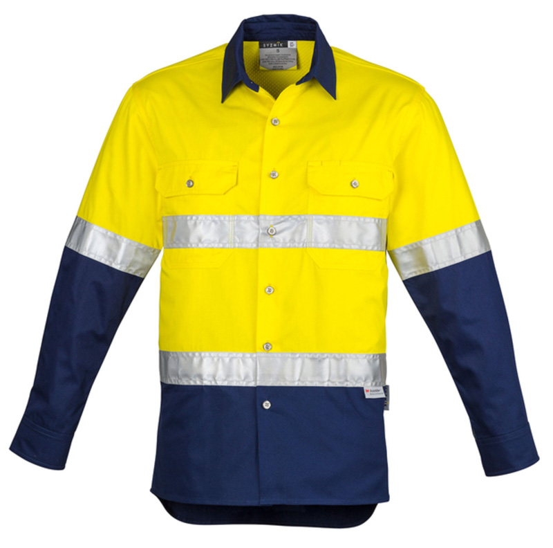 Syzmik Mens Hi Vis Industrial Shirt